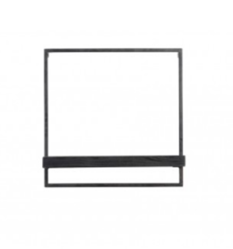 Light & Living L&L | Wandplank maddison zwart 50x15x50cm