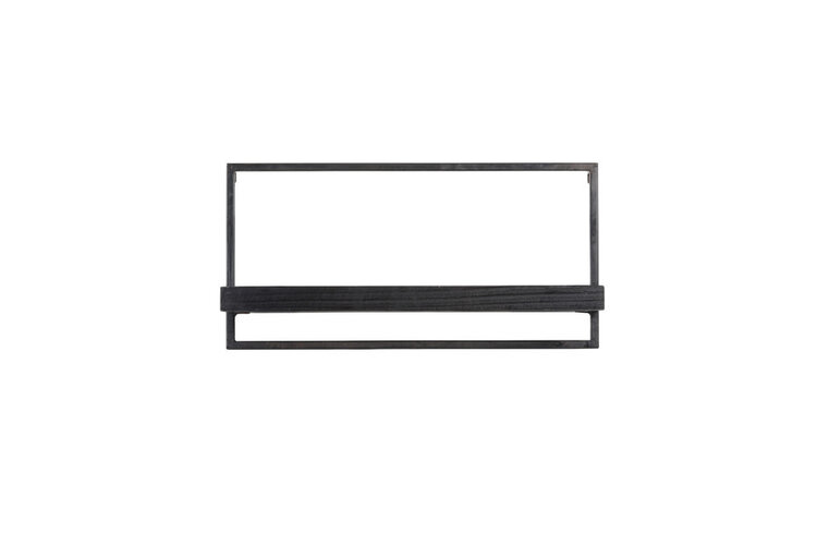 Light & Living L&L | Wandplank maddison zwart 60x15x30cm