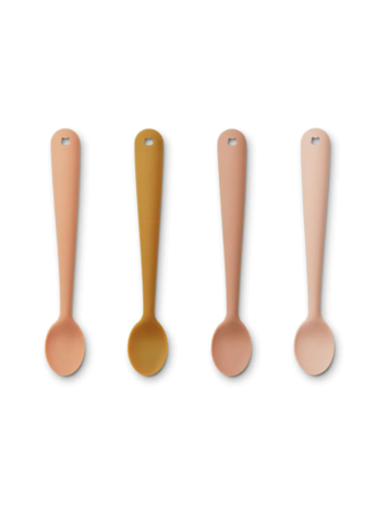 Liewood Liewood | Silicone lepels roze set van 4