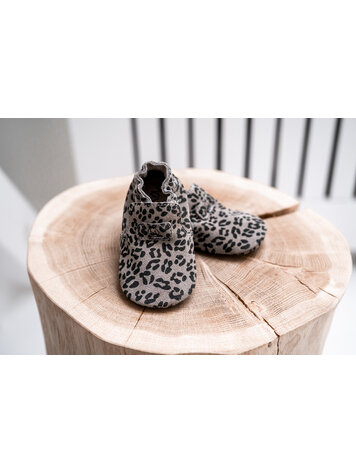 Mavies Mavies | Eerste schoentjes leopard grijs