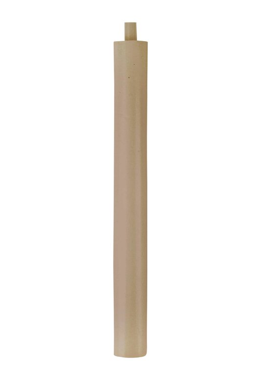 Zusss Zusss | 4 rustieke kaarsen 20cm kaki