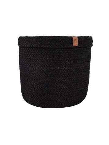 Zusss Zusss | Jute opbergmand 25x25cm zwart