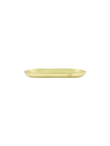 Zusss Zusss | Ovalen stylingbord metaal 30x15cm goud