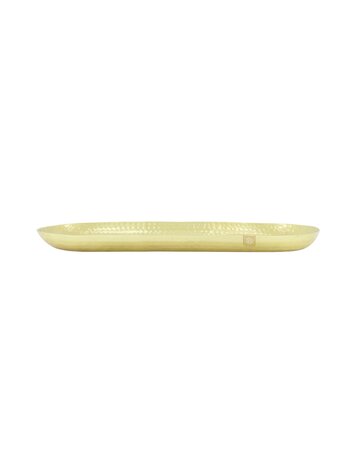 Zusss Zusss | Ovalen stylingbord metaal 50x20cm goud