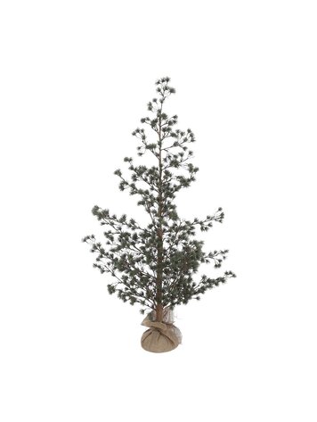Stijl28 | Kerstboom met burlap groen 120x64cm