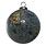 PTMD PTMD | Xmas Julen petrol glass ball freckles round L