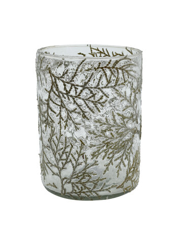 PTMD PTMD | Taco clear glass stormlight leaf pattern smal
