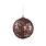 PTMD PTMD | Xmas Dees bronze glass ball with brown beads