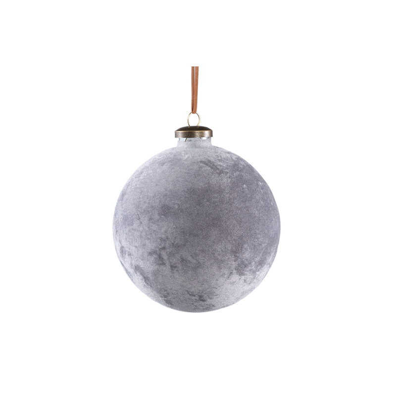 PTMD PTMD | Xmas Bobbi taupe glass ball frosted L