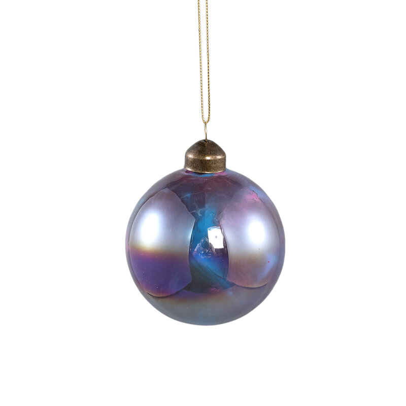 PTMD PTMD | Xmas Raffi purple glass ball oil finish S