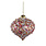 PTMD PTMD | Xmas Elis Clear glass onion shape ball with sequin