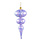 PTMD PTMD | Xmas Engel Purple glass icicle with sprinkles L