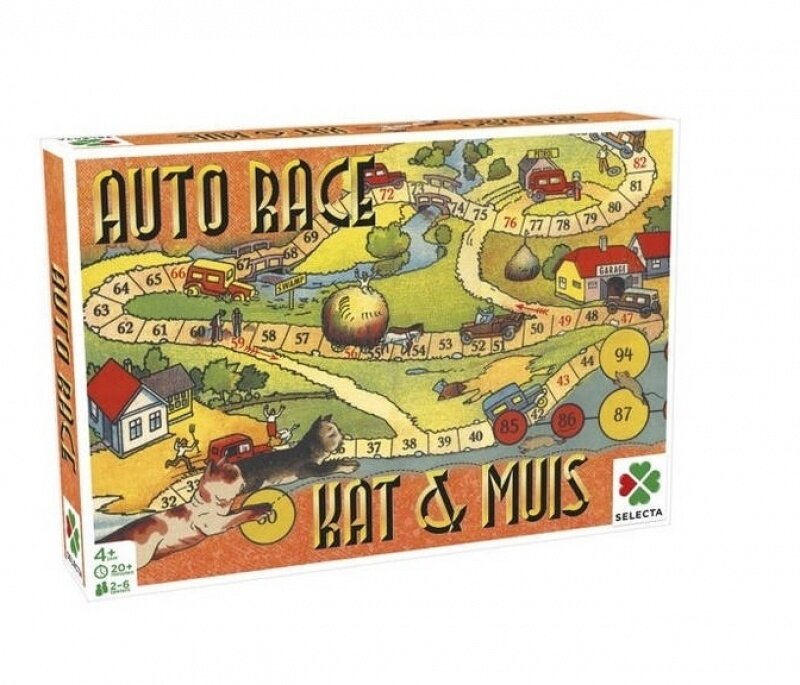 Diverse uitgeverijen Simon Speelgoed | Spellen van toen: Auto Race / Kat en Muis