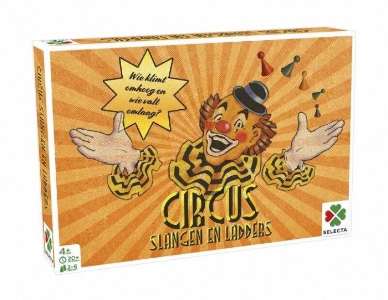 Diverse uitgeverijen Simon Speelgoed | Spellen van toen: Circus / Slangen en ladders