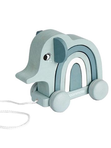 Roommate Roommate | Houten trekdier olifant