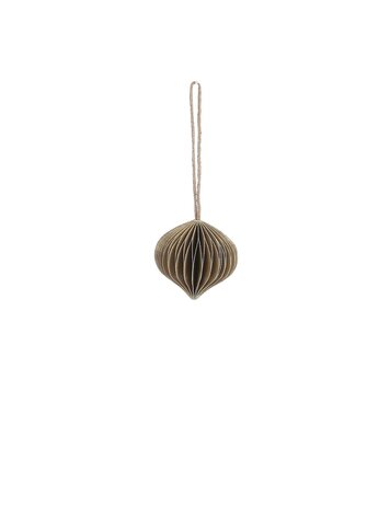 Stijl28 | Kerstbal ui papier goud 6cm