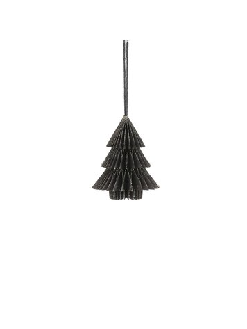 Stijl28 | Kerstboom papier zwart 10x9cm