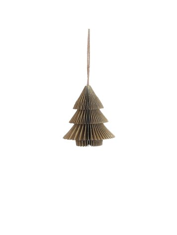 Stijl28 | Kerstboom papier goud 10x9cm