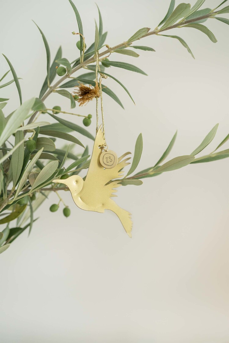 Zusss Zusss | Metalen hanger vogel goud