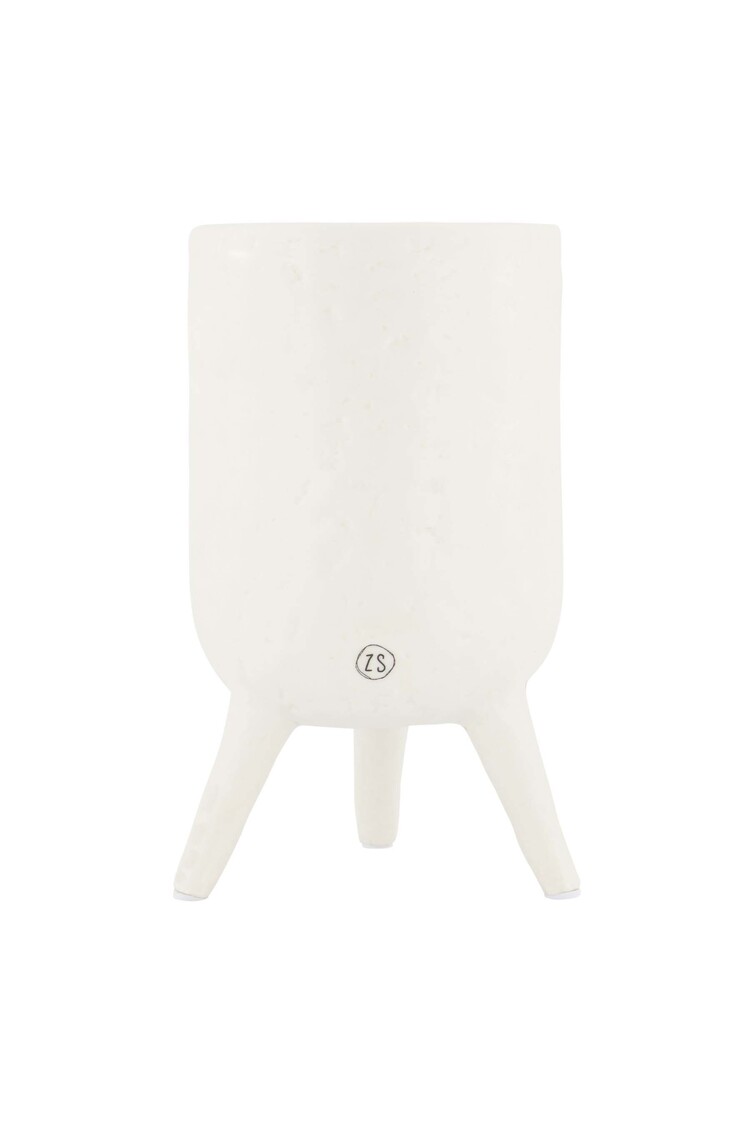 Zusss Zusss | Geurkaars op pootjes bloemig wit