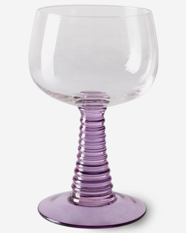 HK Living HK Living | Swirl wijnglas high purple