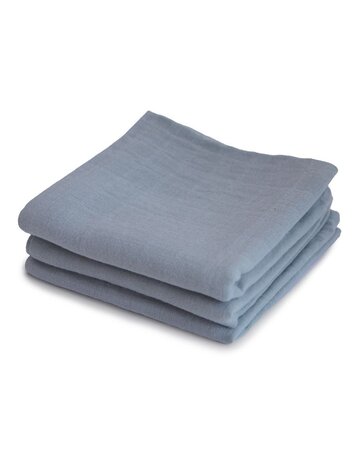Mushie Mushie | Hydrofiele doeken blauw (3st)