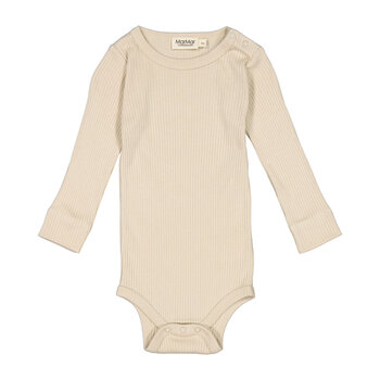 MarMar MarMar | Romper plain body LS grey sand