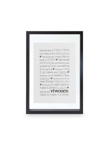 vtwonen vtwonen | Fotolijst hout zwart 40cm