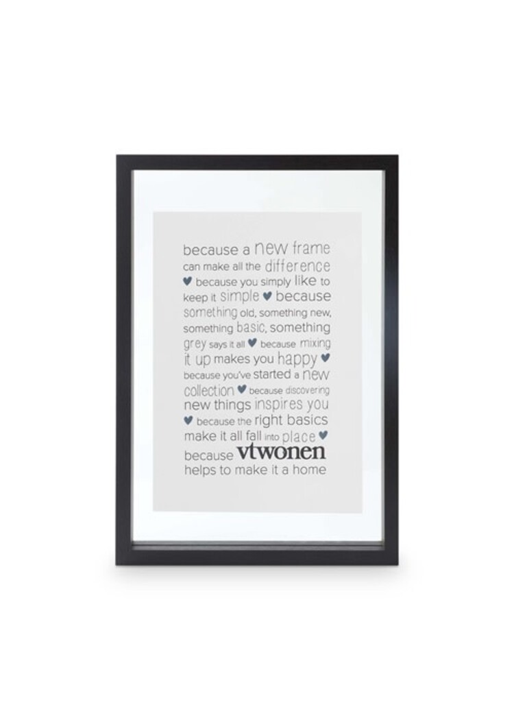 vtwonen vtwonen | Fotolijst hout zwart 40cm