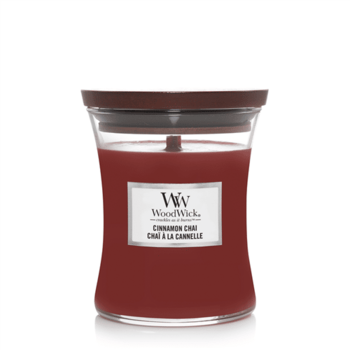 Woodwick Woodwick | Geurkaars cinnamon chai medium