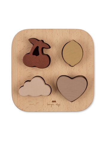 Konges Sløjd Konges Sløjd | Houten puzzel heart