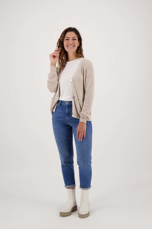 Zusss Zusss | Trendy mom jeans midden blauw