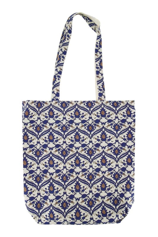 Zusss Zusss | Katoenen shopper met print zand