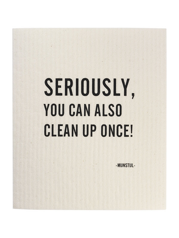 Mijn Stijl & Puur Zeep Mijn Stijl | Vaatdoek Seriously you can also clean up once!