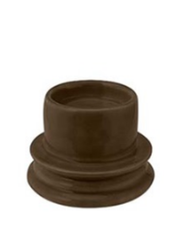 vtwonen vtwonen | Theelicht houder keramiek warm bruin S*