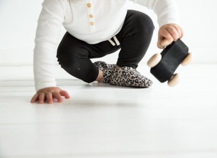 Mavies Mavies | Eerste schoentjes leopard grijs