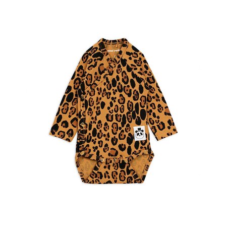 Mini Rodini Mini Rodini | Romper wrap leopard