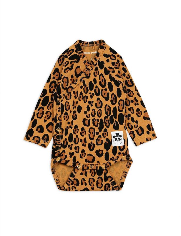 Mini Rodini Mini Rodini | Romper wrap leopard