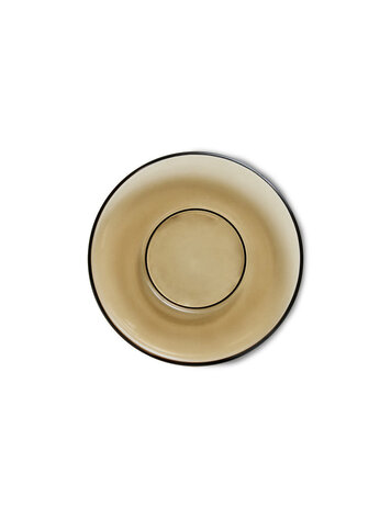 HK Living HK Living | 70's glas schotel mud bruin