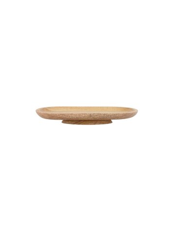 Zusss Zusss | Ovalen stylingbord hout 30x15x4cm naturel