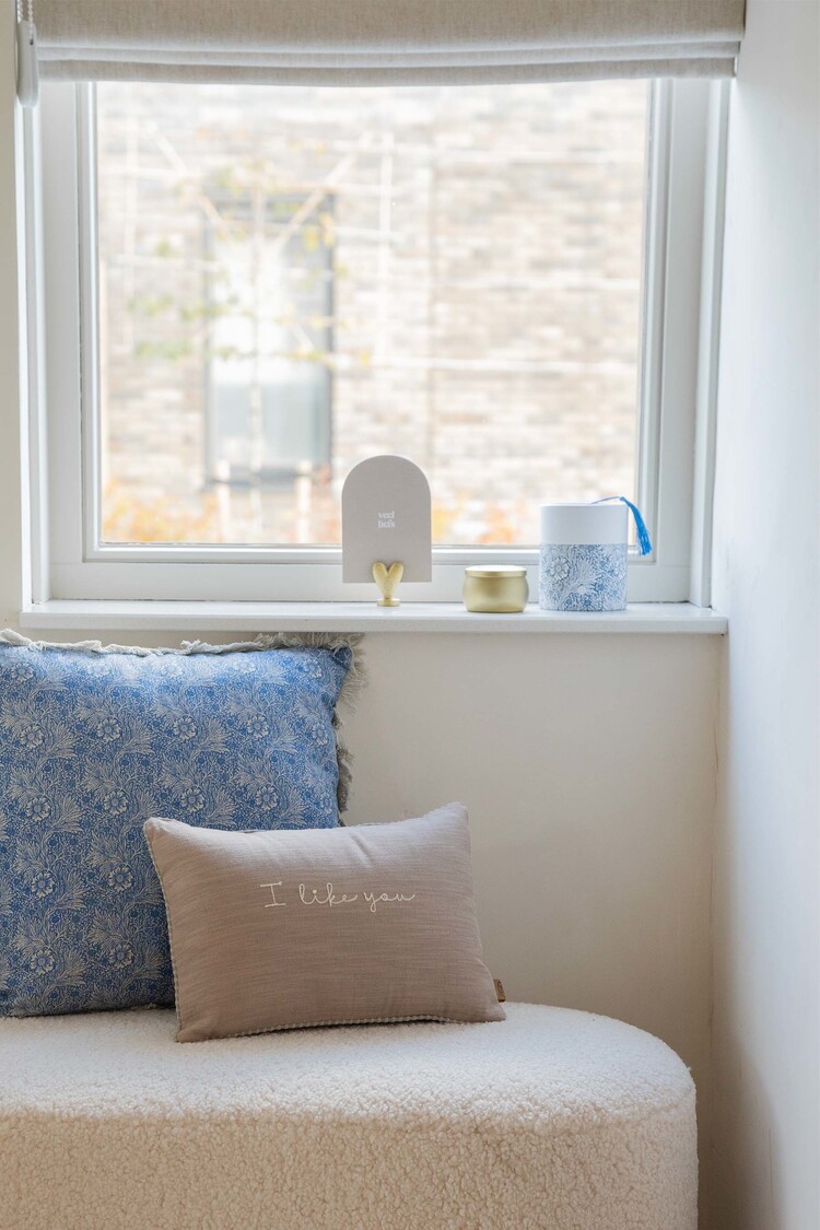 Zusss Zusss | Geurkaars in blik bamboe bloemenprint goud