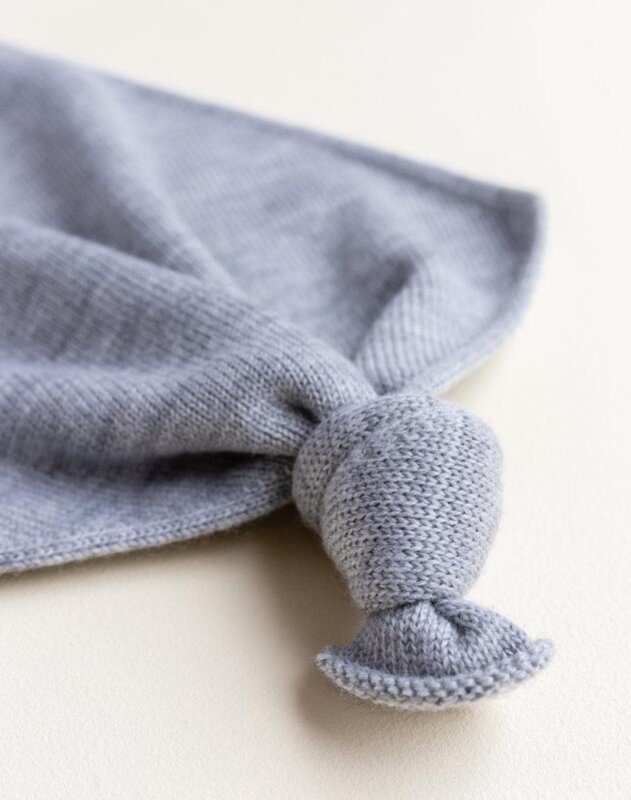 Hvid Hvid | Knuffeldoek Teddy Tokki Grey melange