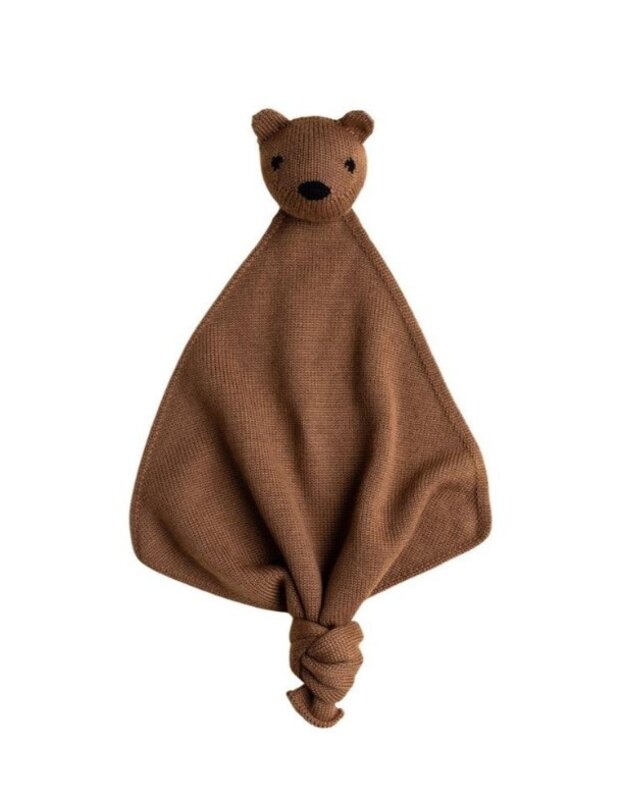 Hvid Hvid | Knuffeldoek Teddy Tokki Chocolate