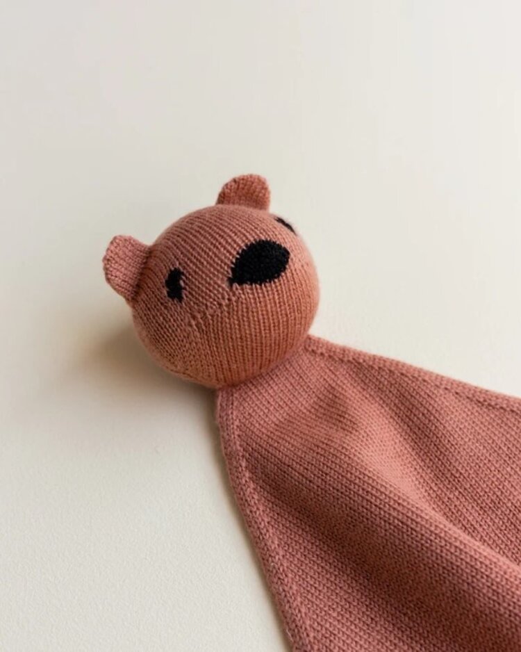 Hvid Hvid | Knuffeldoek Teddy Tokki Brick