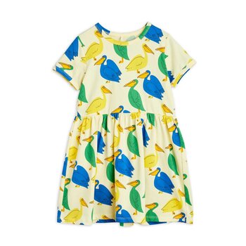 Mini Rodini Mini Rodini | Jurk pelican yellow