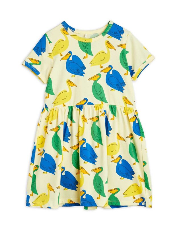 Mini Rodini Mini Rodini | Jurk pelican yellow