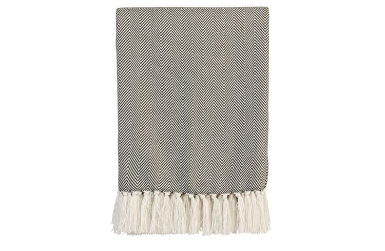 WOOOD Woood | Plaid grijs 140x190cm