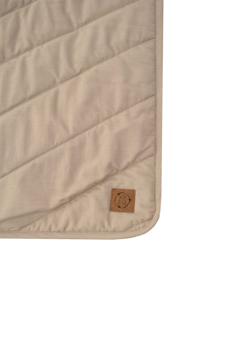 Zusss Zusss | Deken met stiksels 80x100cm leem