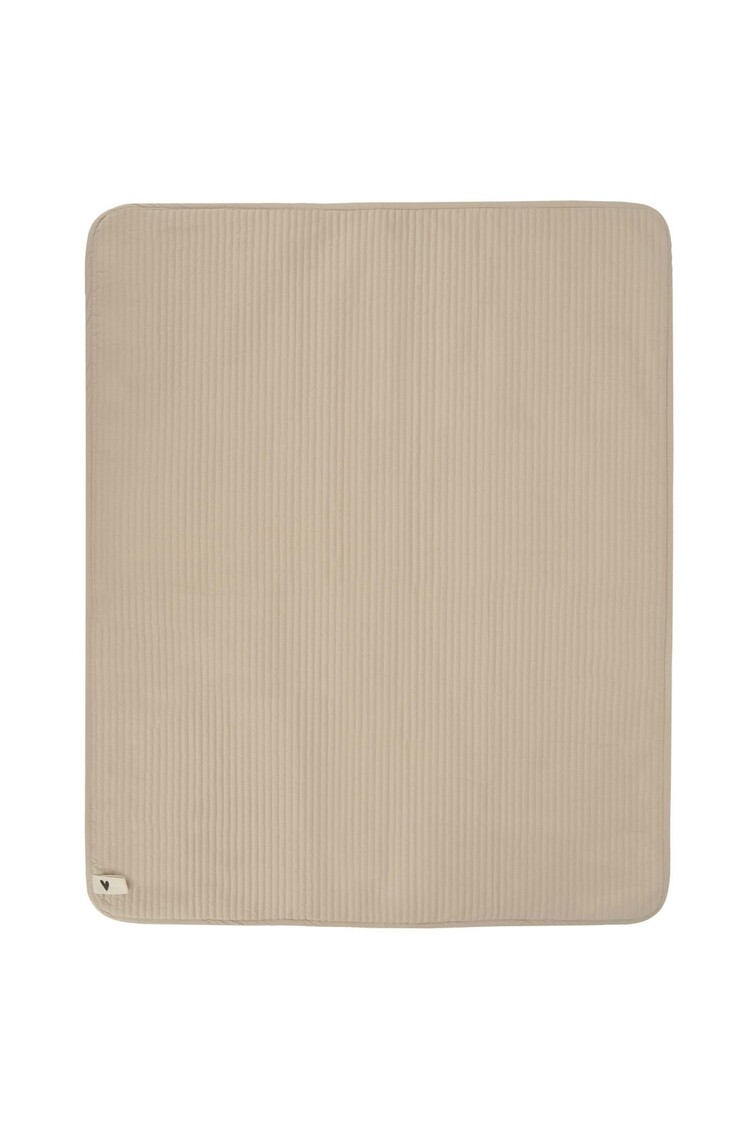 Zusss Zusss | Deken met stiksels 80x100cm leem