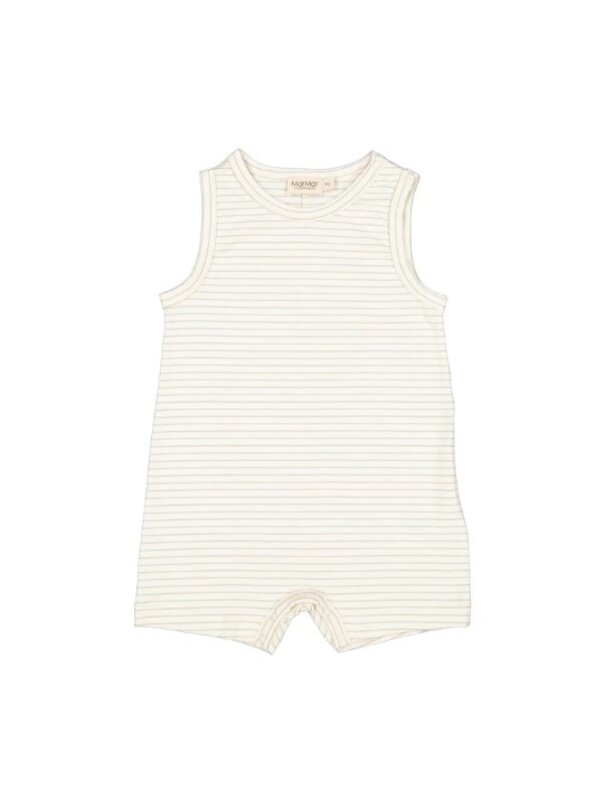 MarMar MarMar | Romper Rie  White Sage Stripe